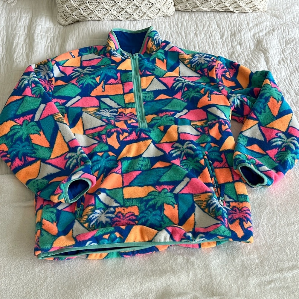 Chubbies Reversible Button Down Fleece/ Windbreak… - image 1